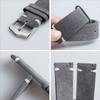 Luxury Soft Suede Leather Watch Strap 18/20/22/24 Mm Adjustable Genuine Leather Watch Band Handmade Stitching Bracelet