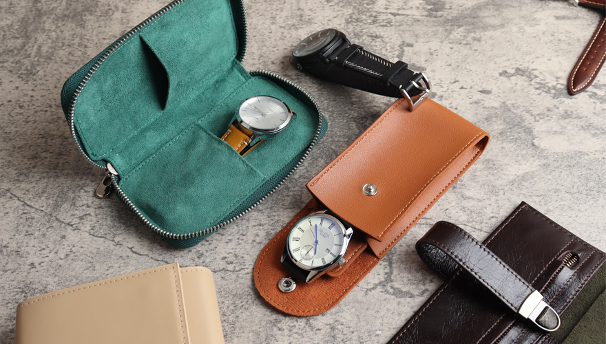 Leather Watch Pouches Manufacturer