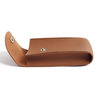Wholesale Brown Top-Grain Leather Single Watch Pouch – Minimalist Travel Case with Snap Button | CSLWB Wholesale