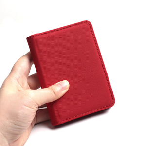 Wholesale Waterproof Red Canvas Sailcloth Card Wallet for Man with Good Quality