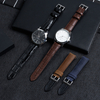 Wholesale Genuine Leather&rRubber Watch Strap 20/22 Mm Two Piece Of Luxury Alligator Watch Band With Buckle Hardware
