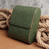 OEM Green Top Grain Cow Leather Watch Box with 4 Slot From CSLWB Watch Storage Box Manufacturer