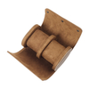 Custom Brown Double Style Genuine Leather Watch Roll From CSLWB Leather Products Factory
