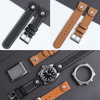 Luxury Leather Watch Strap 18/20/22/24 Mm Adjustable Genuine Leather Watch Band Handmade Stitching Bracelet