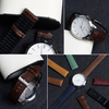 Wholesale Genuine Leather&rRubber Watch Strap 20/22 Mm Two Piece Of Luxury Alligator Watch Band With Buckle Hardware