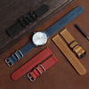 Wholesale Genuine Leather Watch Strap 18/20/22 Mm Crazy Horse Leather Vintage Wrist Band Suitable For Watches