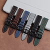 Factory Supply Double-faced Top Layer Leather Watch Strap Retro Racing Watch Band 18/19/20/21/22/24 Mm