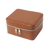 CSLWB Luxury 2-in-1 Leather Travel Watch & Jewelry Case | Portable Zippered Organizer Box with Removable Pillow