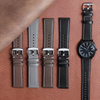 Manufacturer Supply Genuine Leather Watch Strap Replaceable Classic Top Layer Watch Band With 304L/306L SS Buckle Tapering 22*20mm Wrist Bracelet