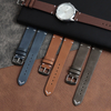 Replavement Top Grain Watch Strap 18/20/22 Mm OEM Soft Classic Genuine Leather Simple Style Watch Band With Handmade Stitching