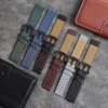 Factory Supply Double-faced Top Layer Leather Watch Strap Retro Racing Watch Band 18/19/20/21/22/24 Mm