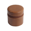 CSLWB Premium Genuine Leather Single Watch Travel Boxes | Portable Cylindrical Jewelry Gift Box with Removable Soft Pillow