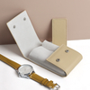 Premium Top-Grain Leather Single Watch Pouch with Double-Layer Flannel Protection | CSLWB Wholesale
