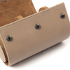 Custom Brown Double Style Genuine Leather Watch Roll From CSLWB Leather Products Factory