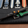 Manufacturer Supply Microfiber Leather&Lambskin Watch Strap 22*20 Mm Tapering Two Piece Of Suede Wrist Band Bracelet Custom OEM