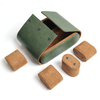 OEM Green Top Grain Cow Leather Watch Box with 4 Slot From CSLWB Watch Storage Box Manufacturer