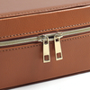 CSLWB Luxury 2-in-1 Leather Travel Watch & Jewelry Case | Portable Zippered Organizer Box with Removable Pillow