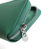 Premium Palm Grain Top-Grain Leather Zip-Around Watch Pouch - Dual-Slot "Double-Door" Design in Forest Green