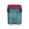 OEM Fashion Iphone Magnetic Card Wallet Case Holder for Iphone 16/15/14 Top Grain Leather And Canvas Material