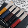 Manufacturer Supply Genuine Leather Watch Strap Accessories Vintage Ostrich Leather Watch Band With 304L/316L SS Buckle