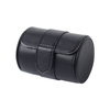CSLWB Litchi Grain Leather Single Watch Roll | Classic Horizontal Travel Watch Case with Secure Snap Fastener