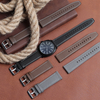Manufacturer Supply Genuine Leather Watch Strap Replaceable Classic Top Layer Watch Band With 304L/306L SS Buckle Tapering 22*20mm Wrist Bracelet