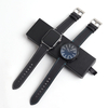 Genuine Full-grain Leather Handmade Stitching Watch Strap Tapering Cow Leather Watch Band Custom OEM ODM Logo Size