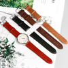 OEM/ODM Watch Band Accessories Wholesale Genuine Top Grain Leather Watch Strap Simple Classic Style Cow Leather Wrist Bracelet