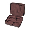 Custom Brown Vintage Leather Watch Box with 4 Slot And Passport Covers From CSLWB Watch Storage Box Manufacturer