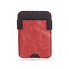 OEM Fashion Iphone Magnetic Card Wallet Case Holder for Iphone 16/15/14 Top Grain Leather And Canvas Material