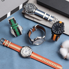 Manufacturer Supply Microfiber Leather&Lambskin Watch Strap 22*20 Mm Tapering Two Piece Of Suede Wrist Band Bracelet Custom OEM