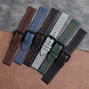 Factory Supply Double-faced Top Layer Leather Watch Strap Retro Racing Watch Band 18/19/20/21/22/24 Mm