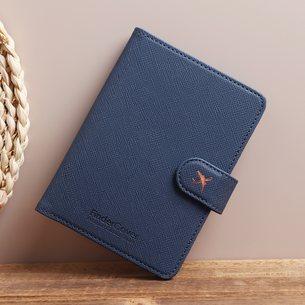 Genuine leather passport port