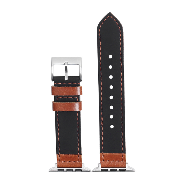 Genuine Leather Watch bands for Apple watch series 9/8/7/ 6/5/4/3/2/SE Watch Strap For Apple watch 38/40/41/mm/ 40/42/44/45mm