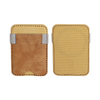 OEM Fashion Iphone Magnetic Card Wallet Case Holder for Iphone 16/15/14 Top Grain Leather And Canvas Material