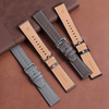 Manufacturer Supply Genuine Leather Watch Strap Replaceable Classic Top Layer Watch Band With 304L/306L SS Buckle Tapering 22*20mm Wrist Bracelet