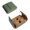 OEM Green Top Grain Cow Leather Watch Box with 4 Slot From CSLWB Watch Storage Box Manufacturer