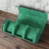 Newest Style Green Top Grain Genuine Leather Watch Roll with 1 Slot/2 Slot/3 Slot Leather Products Factory