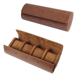 CSLWB Elite 4-Slot Vintage Leather Watch Vault | Anti-Friction Sliding Rail Collection