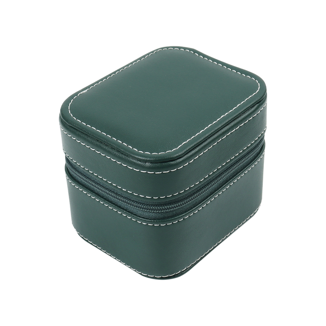 Wholesale Green Top Grain Cow Leather Watch box From CSLWB Watch Storage Box Factory