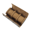 Custom Brown Top Grain Cow Leather Watch Roll From CSLWB Watch Storage Box Maunfacturer