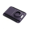 Custom MagSafe Leather Wallet Stand with AirTag Slot & Elastic Card Holder (9.7x6.7cm)