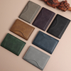 Custom Tri-Fold MagSafe Leather Wallet with Clear ID Window & Magnetic Closure