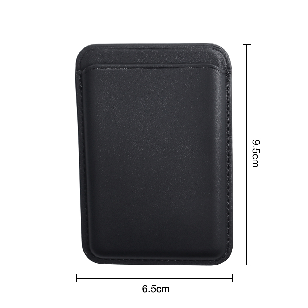 Custom MagSafe Magnetic Genuine Leather Wallet Card Holder OEM