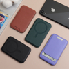 Leather magnetic phone card holder with MagSafe compatible design