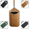 CSLWB Custom Genuine Leather Phone Sleeve with Lanyard - OEM Universal Smartphone Neck Pouch Wholesale