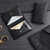 Custom Genuine Leather Envelope Card Holder - Dual Pocket Business Card Case for Wholesale