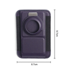 Custom MagSafe Leather Wallet Stand with AirTag Slot & Elastic Card Holder (9.7x6.7cm)