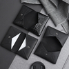 Custom Genuine Leather Envelope Card Holder - Dual Pocket Business Card Case for Wholesale