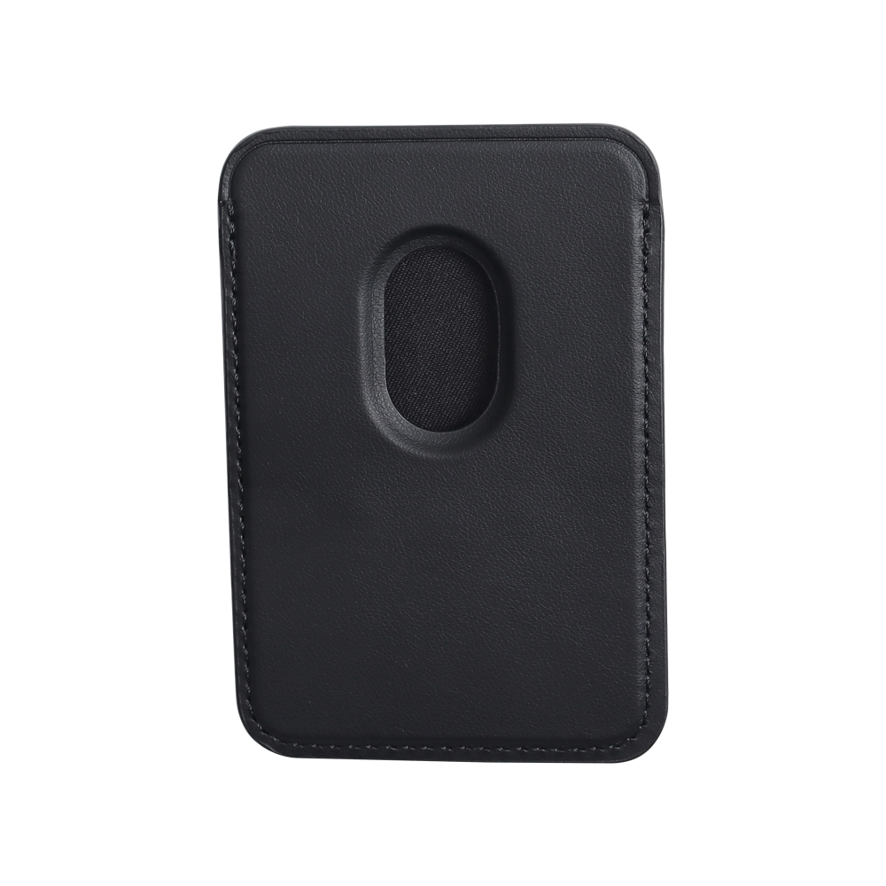 Custom MagSafe Magnetic Genuine Leather Wallet Card Holder OEM